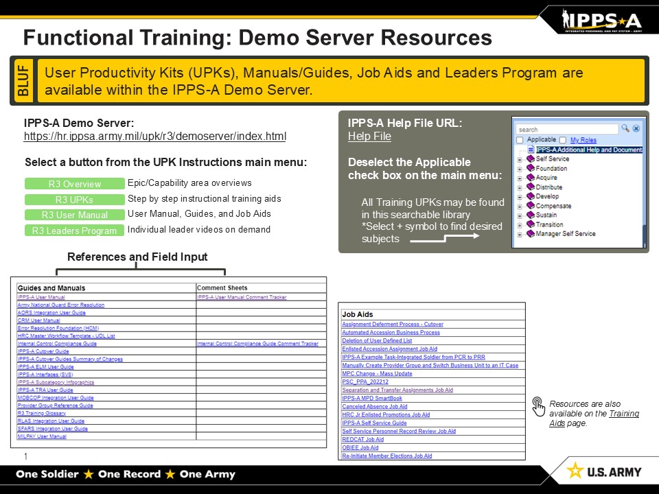 Link to Functional training on demand resources